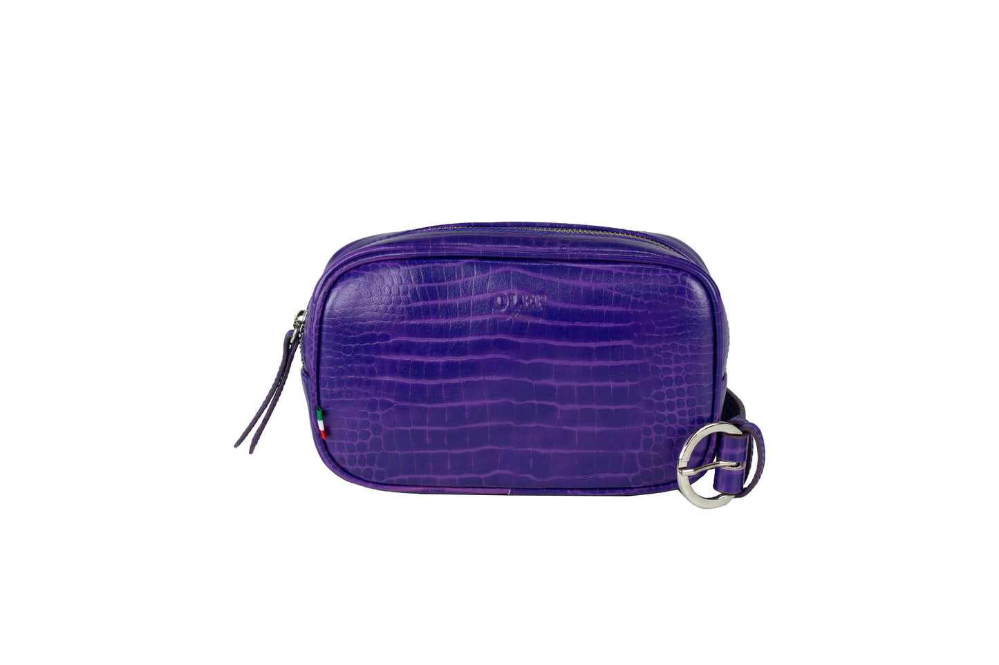 Bolsa Lyra Cocodrilo Morado